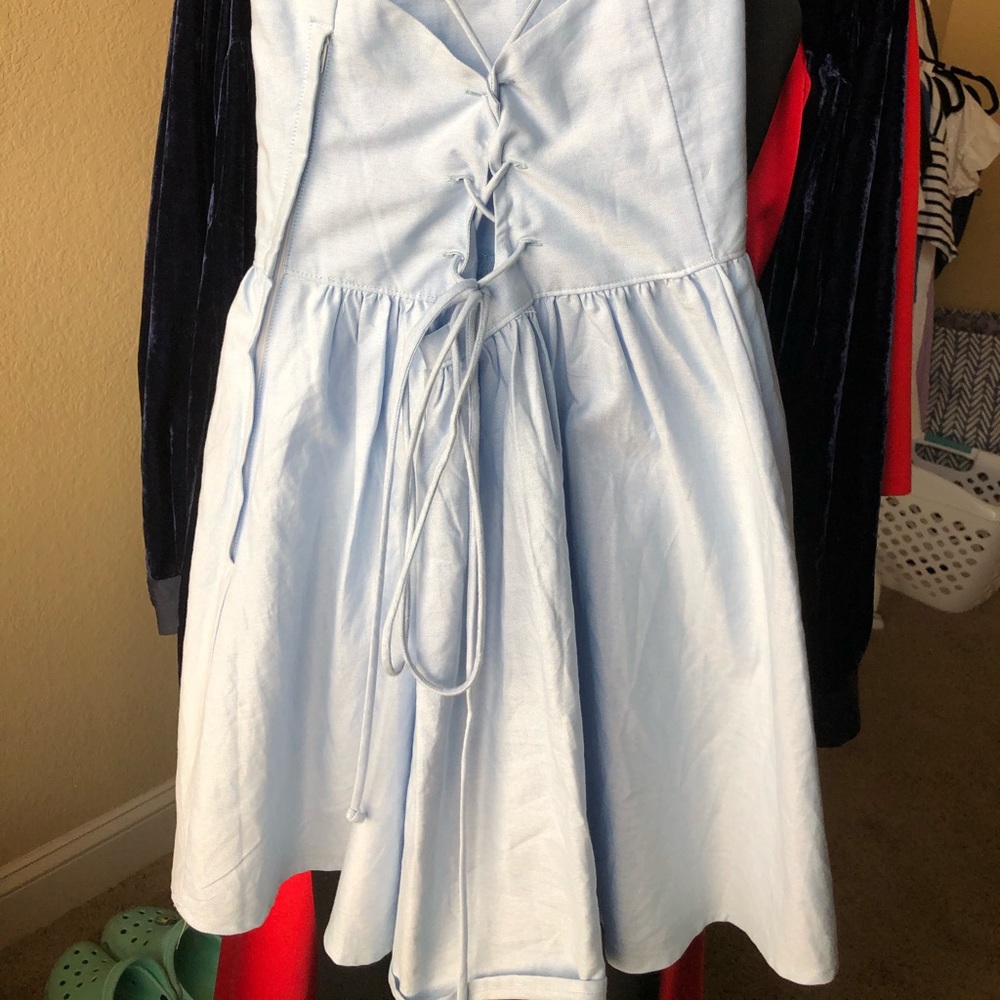 Baby blue strappy dress - Picture 2 of 4